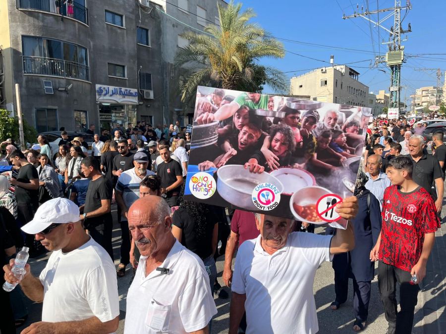فيديو وصور من مسيرة سخنين الموحدة تضامنا مع غزة